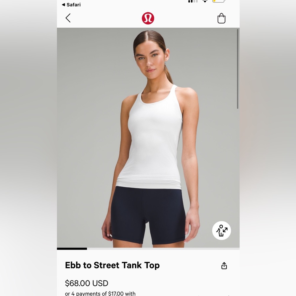 LULULEMON EBB TO STREET TANK
